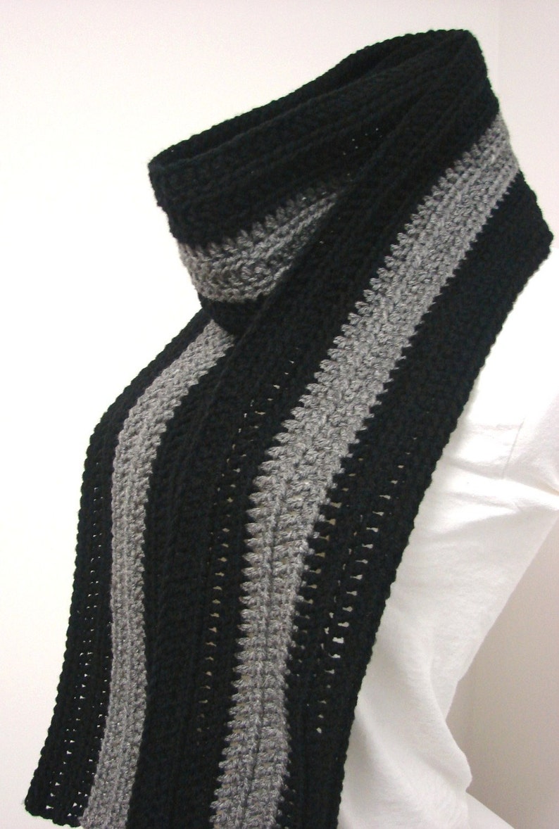black stripe scarf