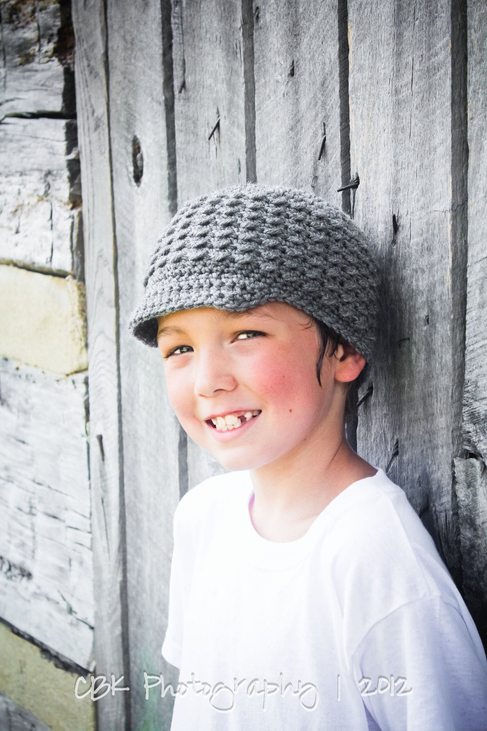 Crochet Newsboy Hat for Kids Children's Hat with Visor Etsy