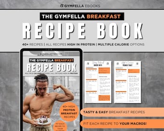 Libro electrónico con las mejores recetas de desayuno / Libro electrónico de fitness / Libro de recetas para gimnasio / Libro electrónico de fitness / Plan de alimentación / ¡Con más de 40 recetas!
