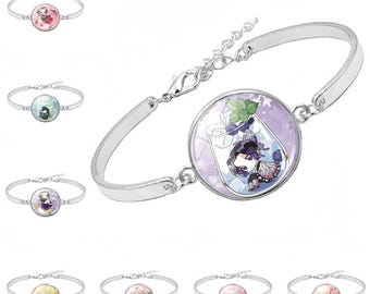 Demon Slayer Armband Tanjiro-inspirerat Silver Handgjort Smycke
