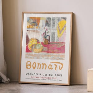 Pierre Bonnard Pink Tablecloth Print | Kitchen Exhibition Poster | French Vintage Art | Floral Interior Wall Decor | Digital Download Art