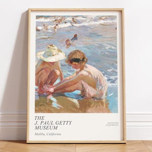 Joaquín Sorolla Beach Scene Print, Vintage Impressionist Painting (Digital Download)