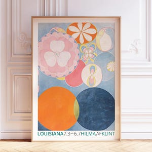 Hilma af Klint Childhood Poster | The Ten Largest Series Print | Spiritual Abstract Art | Vintage Exhibition Wall Decor | Digital Download