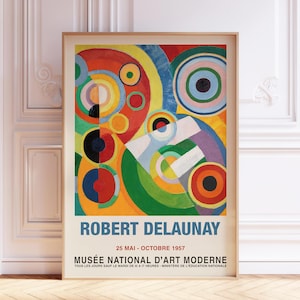 Robert Delaunay Rhythmus Kunstdruck | Abstraktes Vintage Poster | Bunte Galerie-Wand-Dekor | Moderne Ausstellungskunst | Digitaler Download