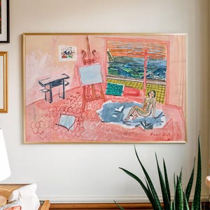 Raoul Dufy Art Print | Vintage Fauvism Pink Studio (Digital Download)