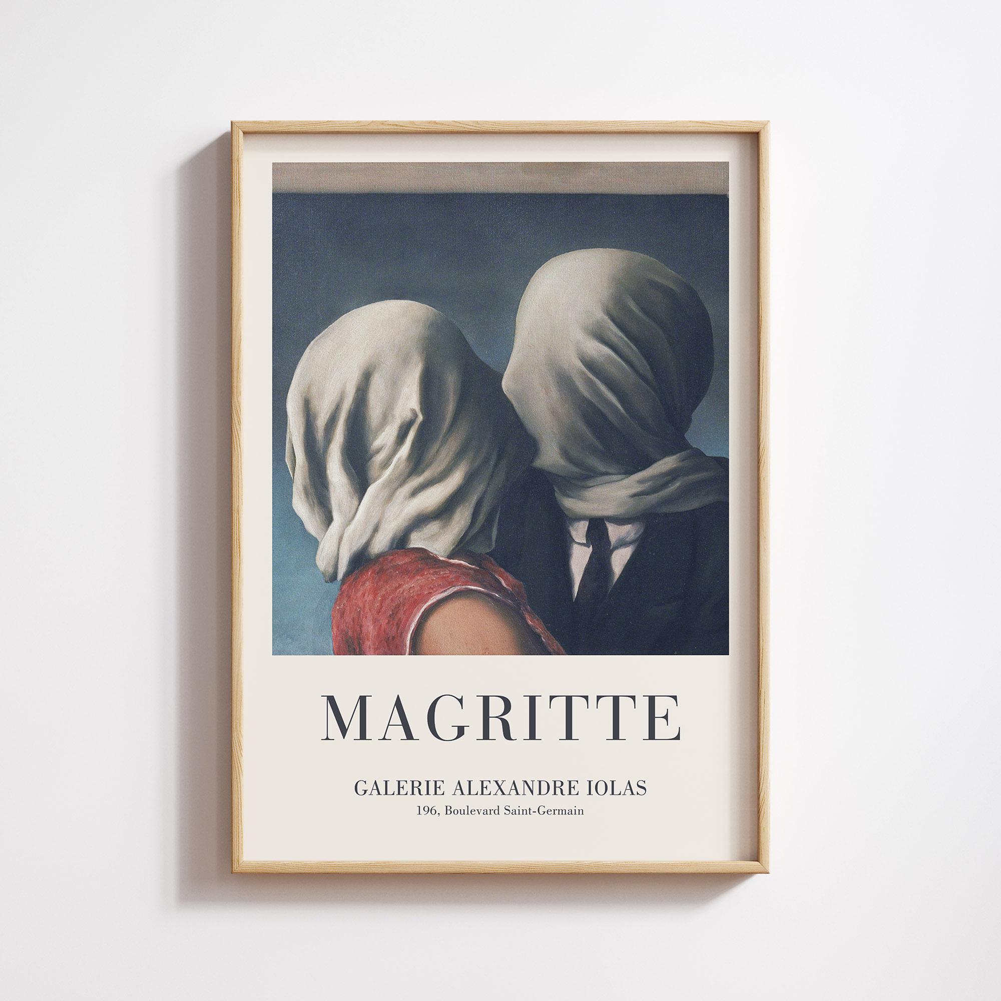 ルネ・マグリット　恋人たち René Magritte ポスター Amazon.co.jp: René Magritteルネ・マグリット《恋人たち