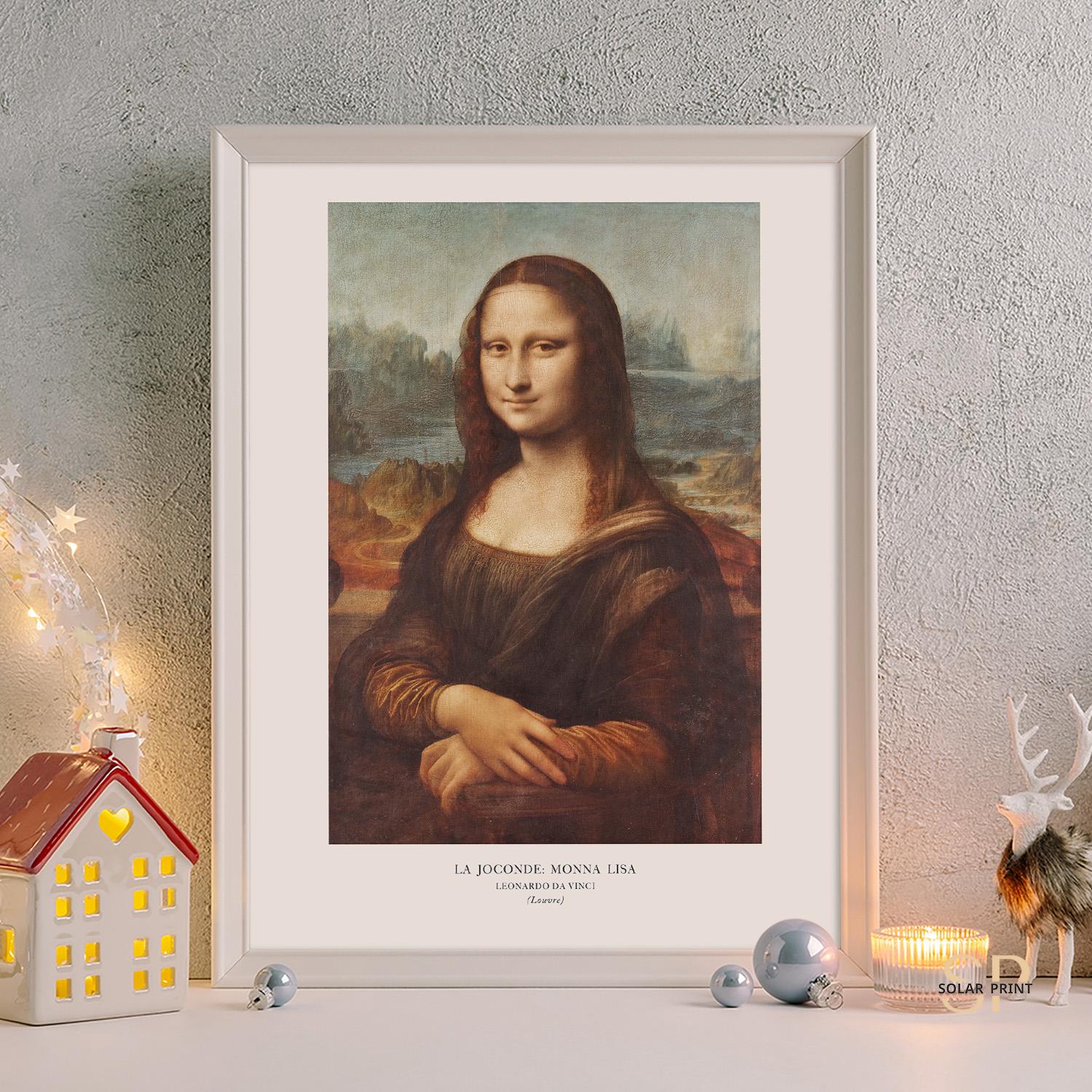 Leonardo Da Vinci Instant Download Poster Mona Lisa La Joconde