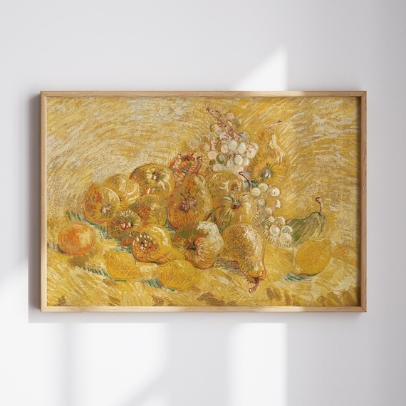 ゴッホの静物画：マルメロ、レモン、洋ナシ - イエローキッチンアート