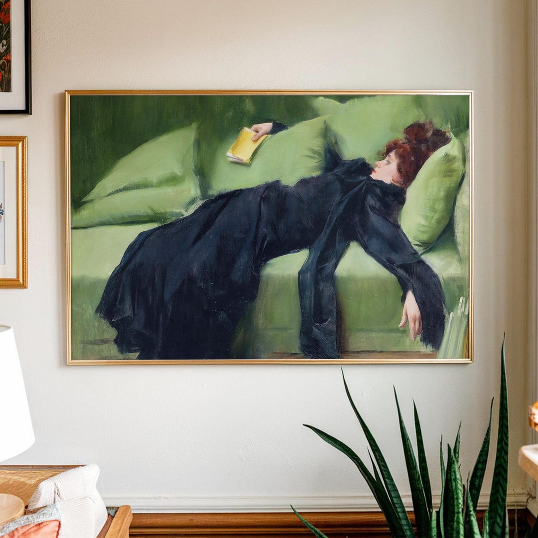 After the Dance by Ramon Casas | Decadent Young Woman Portrait | Moody ...