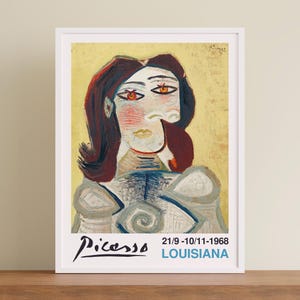 Pablo Picasso Buste de Femme | Cubist Portrait Art Print | Vintage Modernist Wall Art | Woman Abstract Poster | Digital Download Print