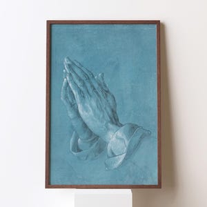 Albrecht Dürer Praying Hands Poster, Renaissance Religious Art Print, Vintage Drawing, Christian Home Decor, Instant Download