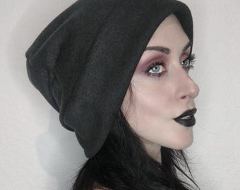 Chunky Black Beanie