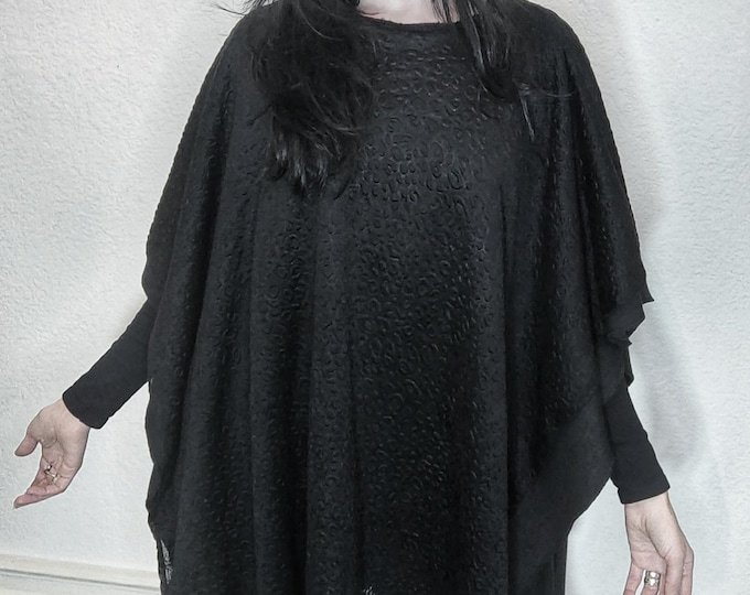 Featured listing image: Black Knit Poncho