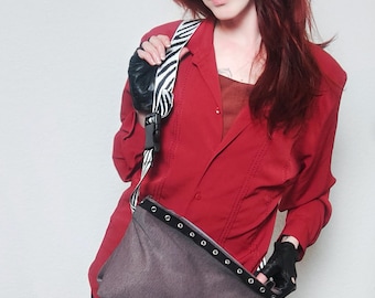 Slouchy Zebra Bum Bag