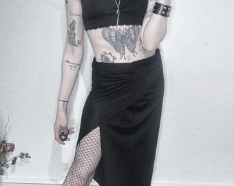 Black 3-in-1 Skirt, Shirt, and Shawl
