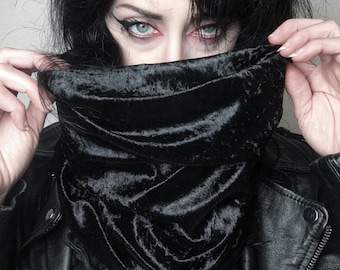 Romantic Velour Cowl Scarf