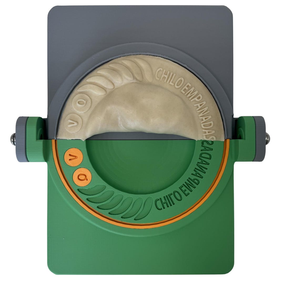 Custom Empanada Maker Press - Diamond Crimp Edge, Handmade In USA, Choose Size (4.7" To 7")