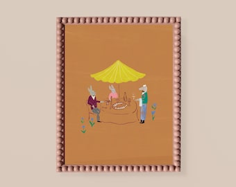 Whimsical Animal Carlyle Hotel Inspired Nursery Art (Digital Download)