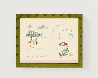 Park Whimsical Digital Art |  Nursery | Multiple Sizes