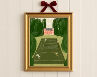 Tennis Giclee Poster | Museum Quality in  Multiple Sizes