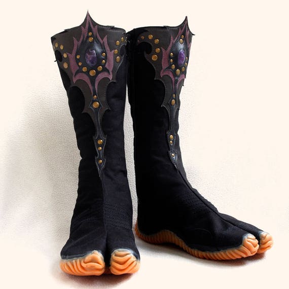 Zapatos ninja tabi botas de tela de algodón de verano con | Etsy España