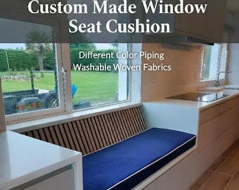 Window Seat Custom Made Bench Cushion, Indoor Cushion