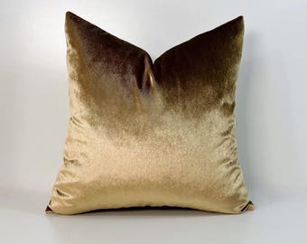 Luxus Gold Samt Kissenbezug: Dekoratives Sofa Dekokissen
