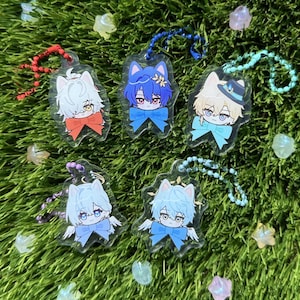 HSR Honkai Star Rail Cat Acrylic Keychain | Jing Yuan, Dr. Ratio, Aventurine, Robin, Sunday