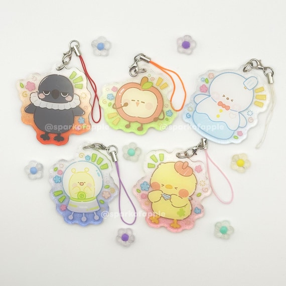 LADS Love & Deepspace Plushie Mascot Acrylic Charm | Rafayel, Zayne, Xavier, Sylus, Caleb