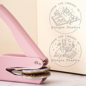 Personalized Book Embosser, Custom Book Embosser Stamp, From The Library Of Book  Library Embosser, Ex libris  Stamp, Book Lover Gifts