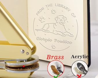 Book Embosser Personalized, Embosser Stamp, Library Embosser, Dragon embosser,Book Embosser dog, Christmas Gift