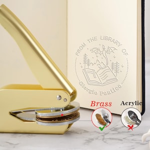 Goffratrice per libri personalizzata, Goffratrice drago, Goffratrice per biblioteca, Goffratrice per libri cane, Goffratrice logo, Timbro per Goffratrice per libri