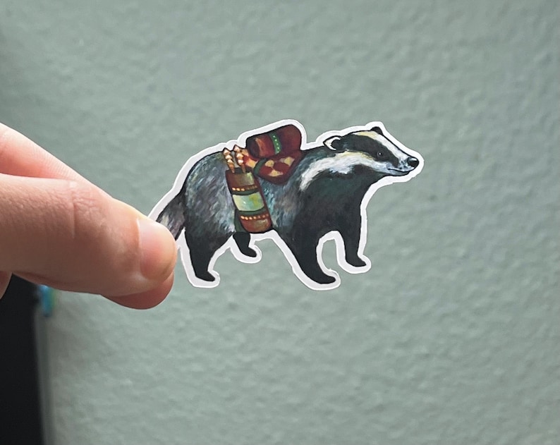 Adventure Badger Sticker! - Etsy