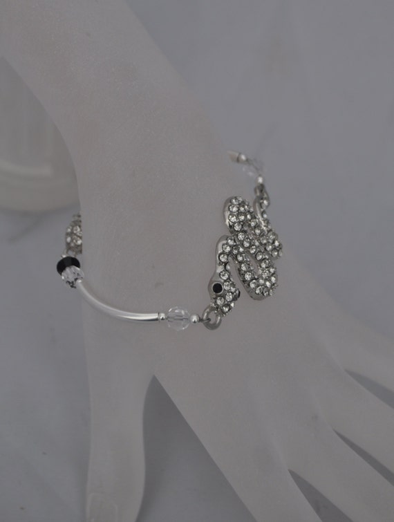 ブレスレット Snake Motif Crystal-embellished Bracelet 5521BSGC-ANTIQUE-GOLD-CRYSTAL-