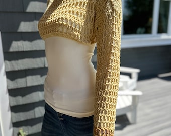 Cropped Crochet Bolero