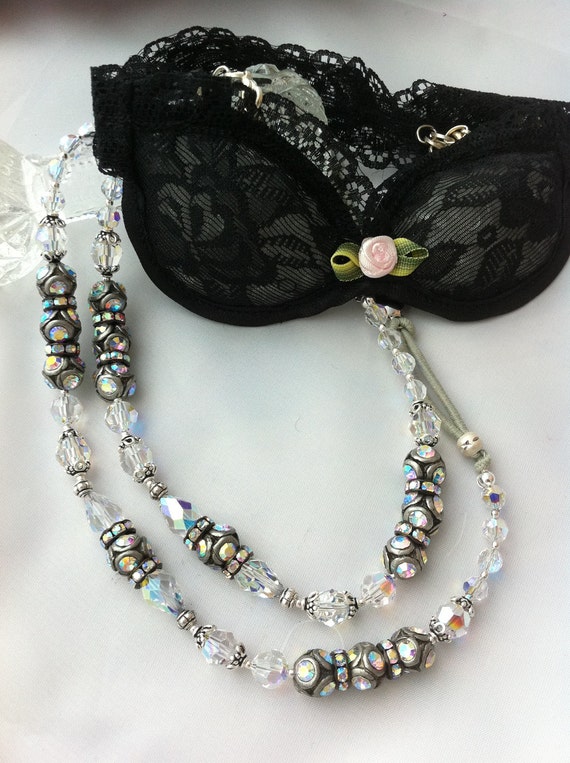 Items similar to Crystal jewelry bra strap on Etsy