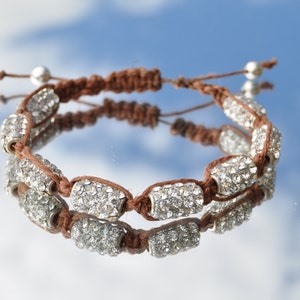 Rhinestone shamballa bracelet
