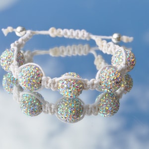 Rhinestone shamballa bracelet