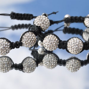 Rhinestone shamballa bracelet