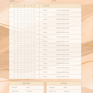 Digital FITNESS planner, GoodNotes Fitness Planner, Fitness Journal, Weight Loss Tracker, Calories burner, Wellness Template