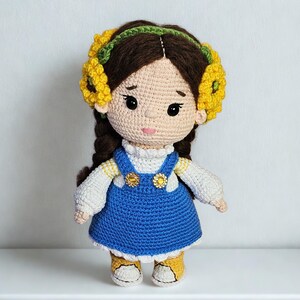 Handmade Crochet Girl Doll | Amigurumi Interior Decor, Unique Handmade Gift for Nursery, Collectible Doll, Decorative Amigurumi