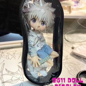Llavero protector de gran capacidad para muñecas OB11, bolsa italiana transparente para muñecas, bolsa de exhibición para muñecas OB11, bolsa brillante para guardar muñecas, bolsa de paseo para muñecas OB11