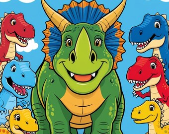 Dino coloring pages