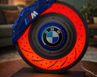 LED-remschijflamp | Motorsport tafellamp + autodecoratie | Cadeau voor autoliefhebbers + garage
