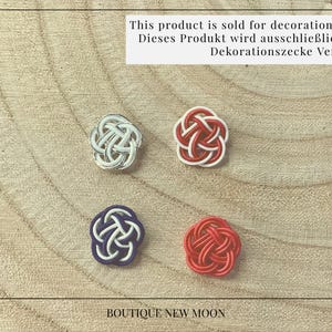 Japanese Mizuhiki UME knots - decoration craft supplies, various colours