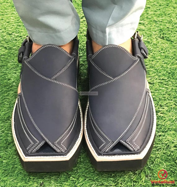 Handmade Leather Peshawari Sandals: Men display picture 2