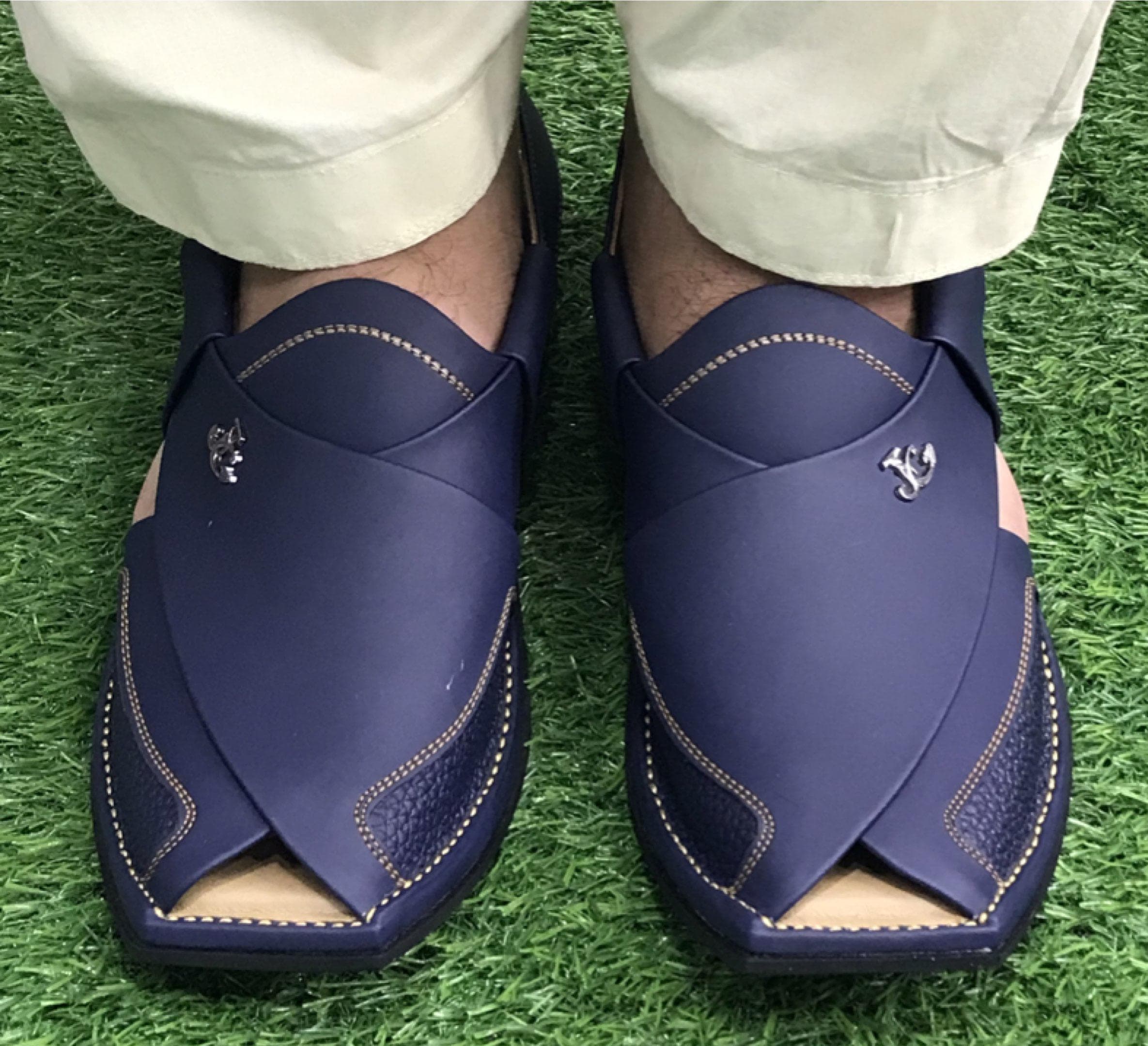 Navy Leather Sandals - Etsy