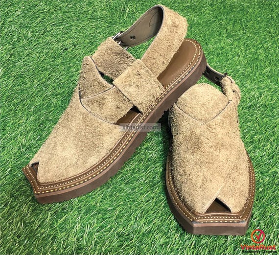 Handmade Peshawari Chappal | Traditional Pakistani Leather Sandals for Men | Comfortable Shoes For Gents