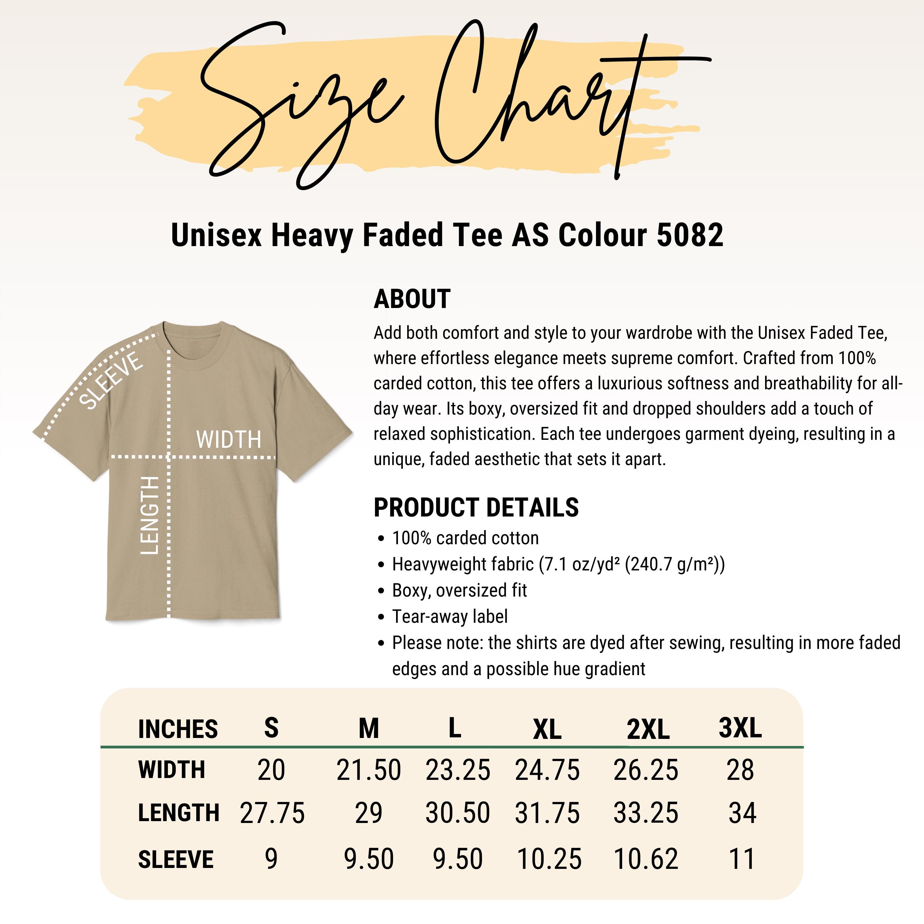 Editable AS Colour 5082 Color+size Chart,canva Template,as Colour 5082 ...