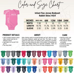 Editable Rabbit Skins 4424 Color+Size Chart,Canva Template (Digital Download),Rabbit Skins 4424 color+size chart,Rs 4424 chart,Rabbit Skins image 5